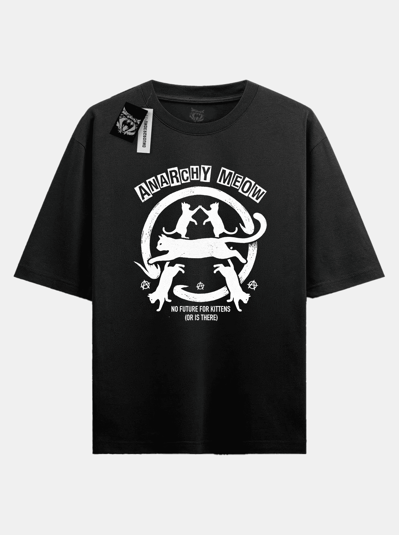"Anarchy Meow" Camiseta Oversized