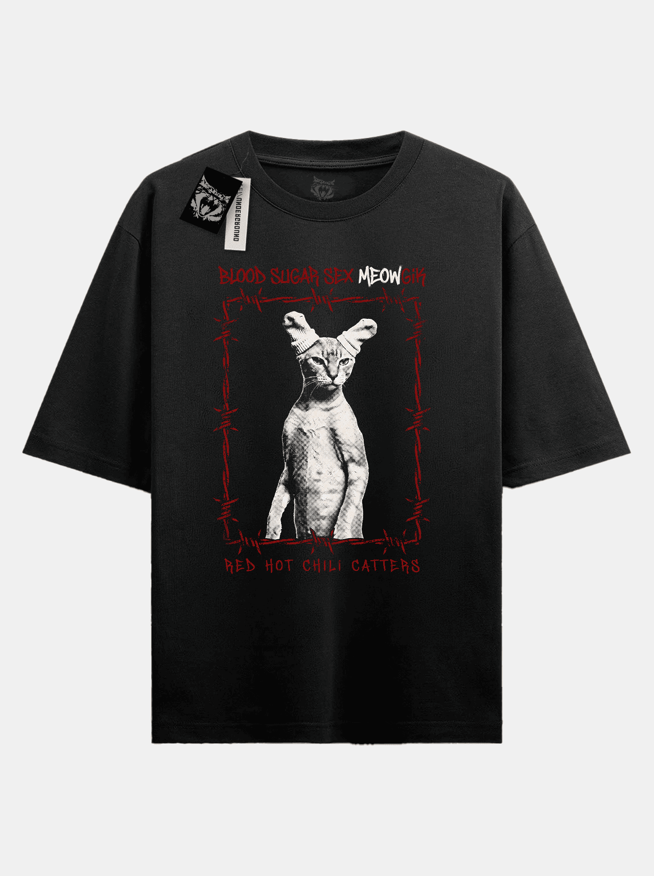 "Red Hot Chili Catters" Camiseta Oversized
