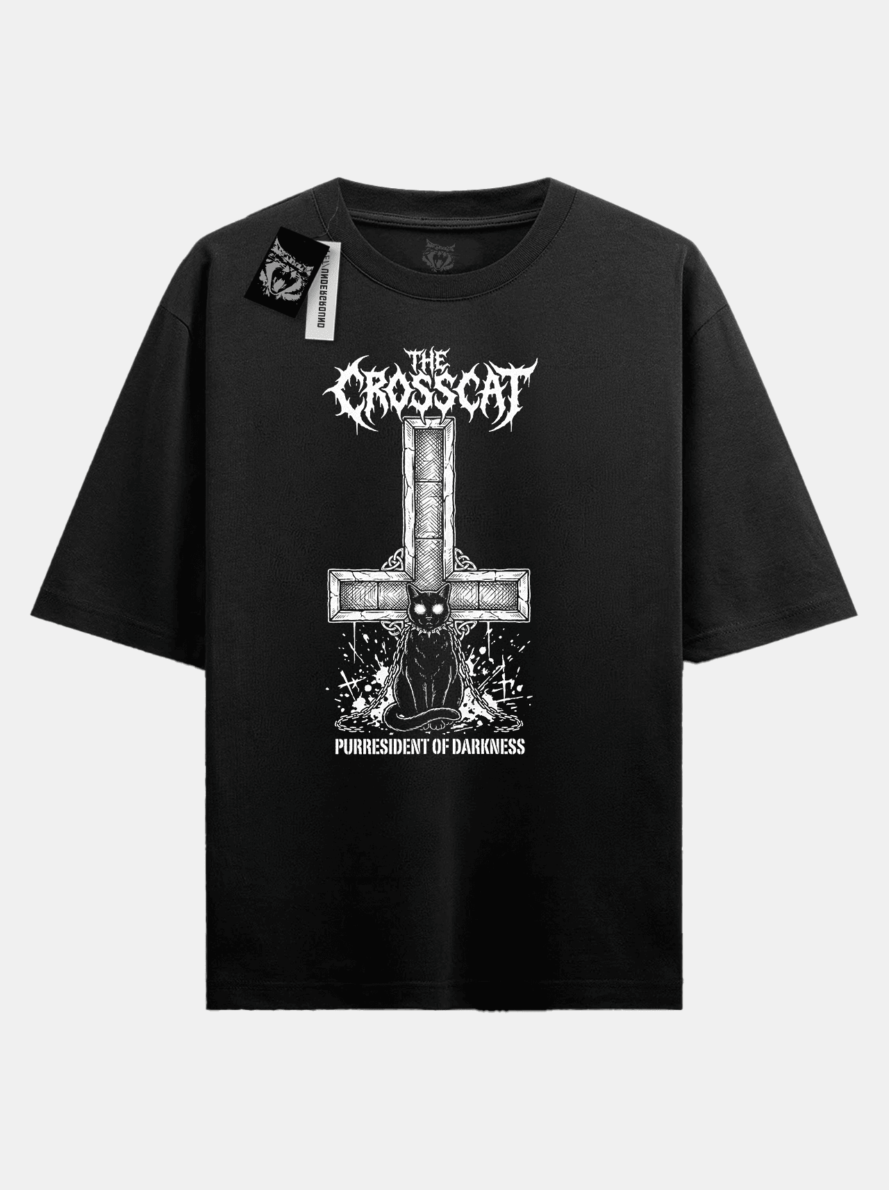 "The Crosscat" Camiseta Oversized