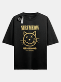 "Nirvmeow" Camiseta Oversized