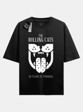 "The Rolling Cats" Camiseta Oversized