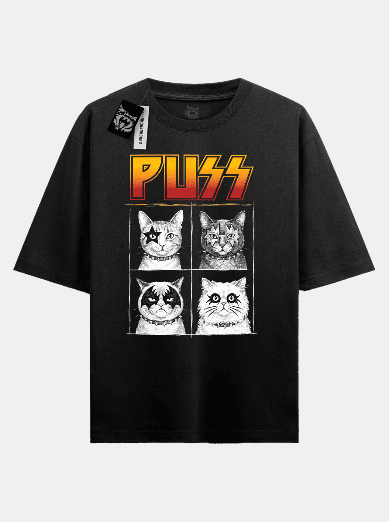 "Puss" Camiseta Oversized