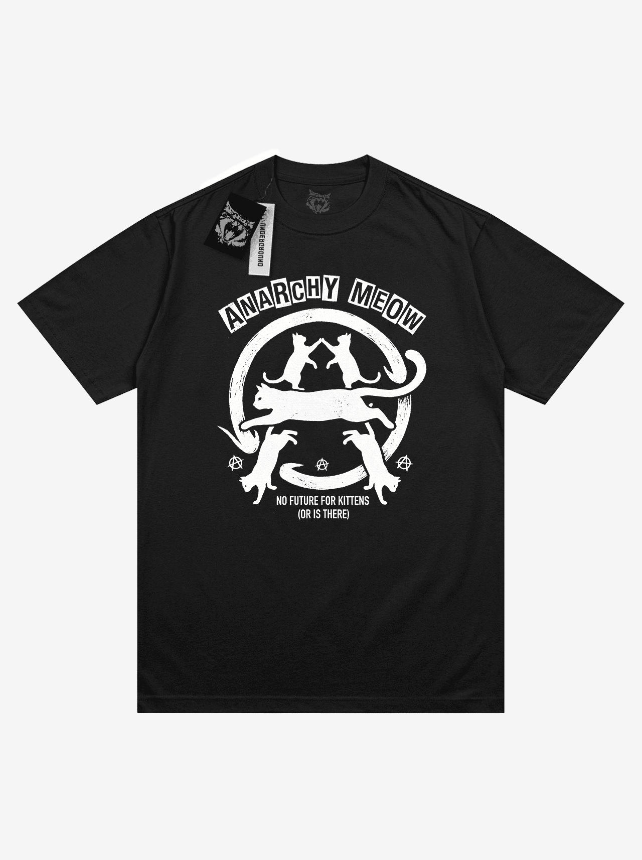 "Anarchy Meow" Camiseta Regular