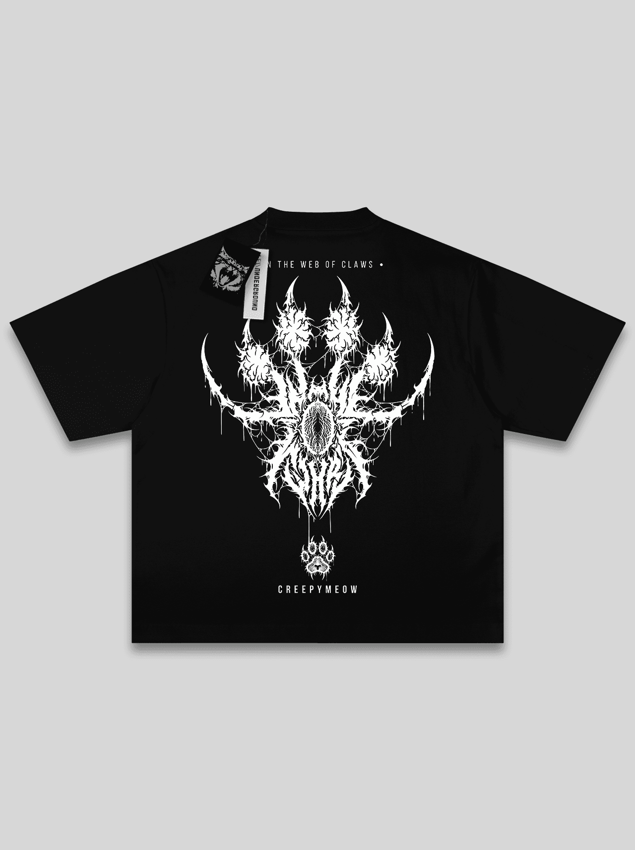 "Web Of Claws" Camiseta Oversized