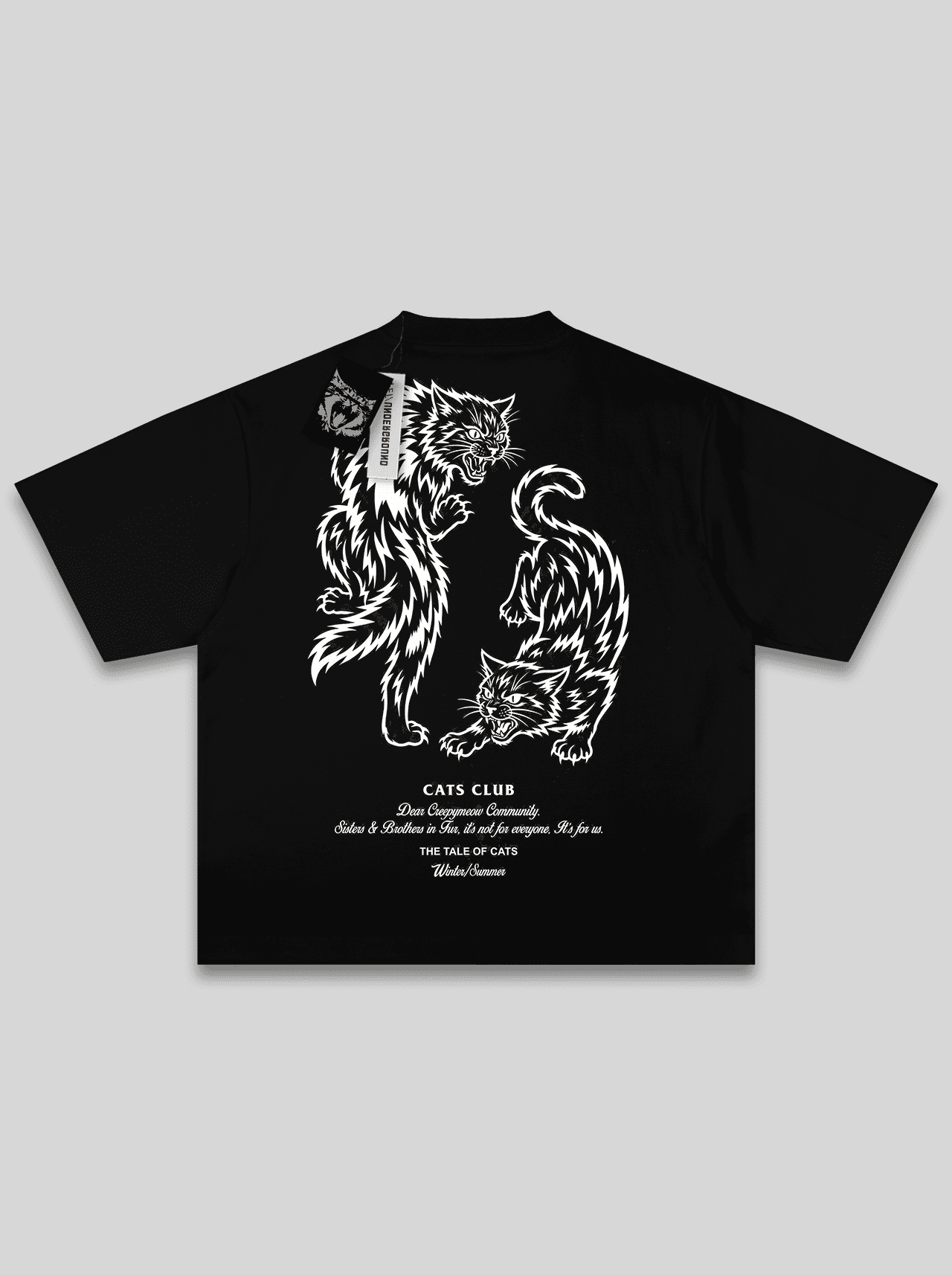"Cats Club" Camiseta Oversized